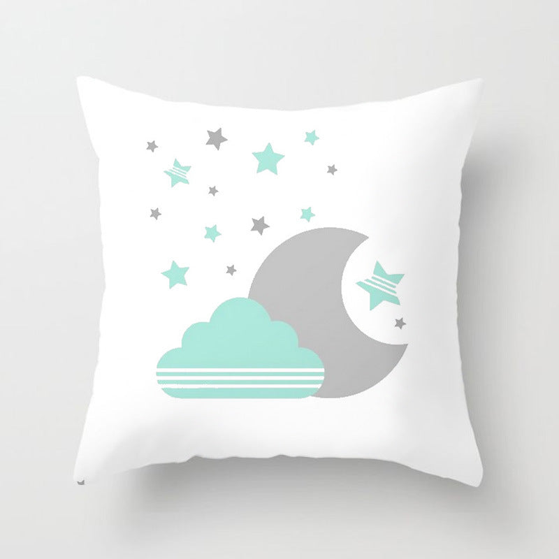 Star Moon Cartoon Pillowcase